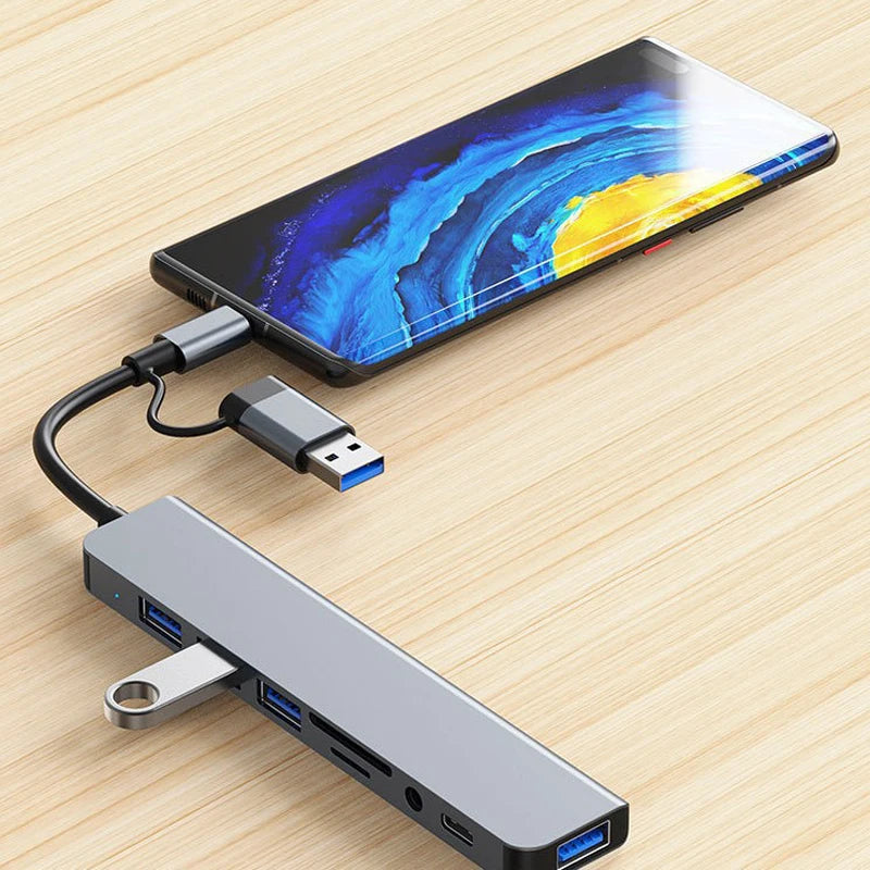 Station d'accueil Hub USB-C 8-en-1
